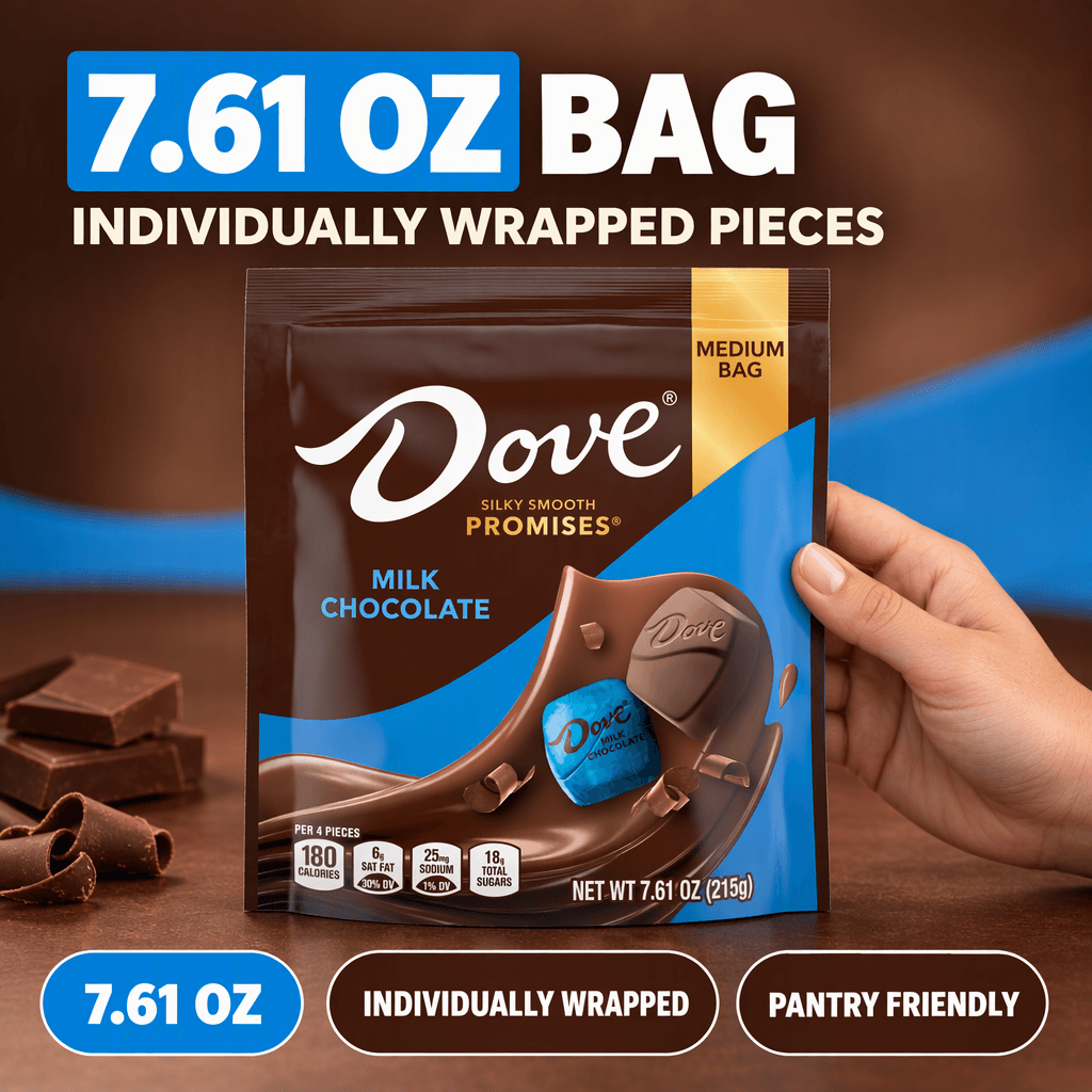 Dove Promises 7.61 oz Bag Pack Format and Size Clarity