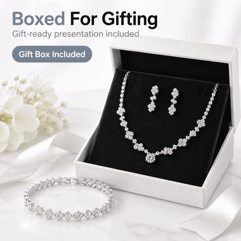 Tatibana wedding jewelry set in premium presentation gift box