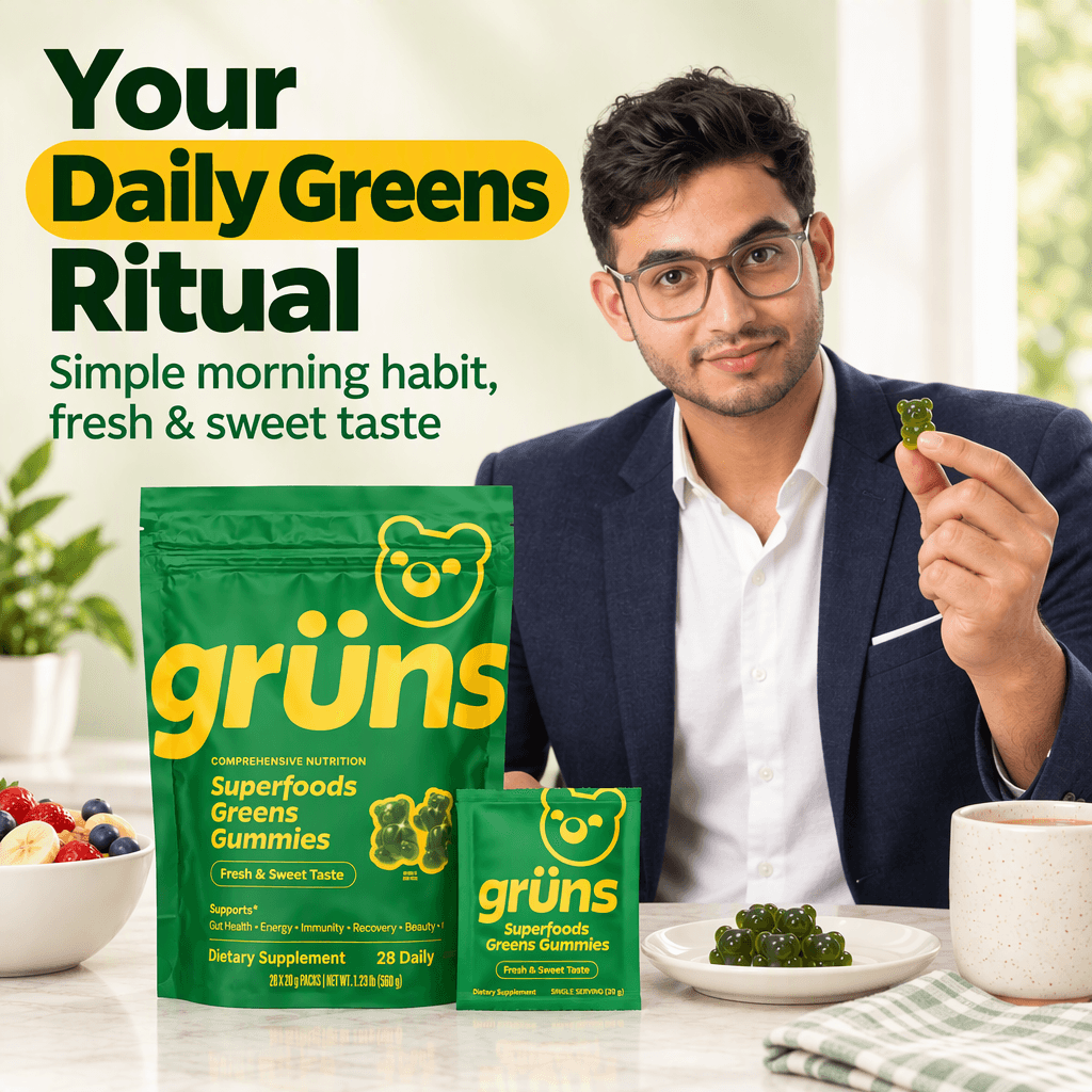 Naman brand ambassador in morning greens breakfast routine